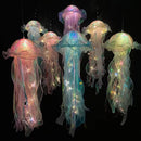 5PCS Jellyfish Bedroom Night Light Lamp Button Battery Hanging Atmosphere Decoration Lamp with Ribbon&Bead for Girl Bedroom 2024