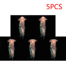 5PCS Jellyfish Bedroom Night Light Lamp Button Battery Hanging Atmosphere Decoration Lamp with Ribbon&Bead for Girl Bedroom 2024