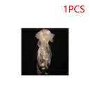 5PCS Jellyfish Bedroom Night Light Lamp Button Battery Hanging Atmosphere Decoration Lamp with Ribbon&Bead for Girl Bedroom 2024